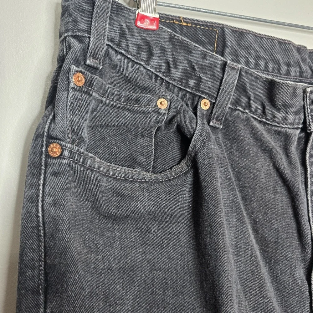 Vintage Levis 550 Jeans Men's 42x30 Black 90s Made in MEX Relaxed Fit